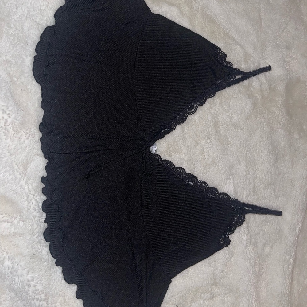 Elegant Black Lace Bralette